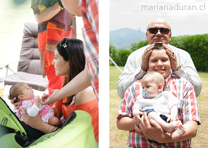 Bebés en brazos de sus familiares