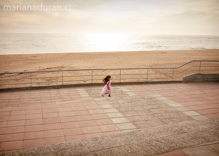 corriendo en la playa